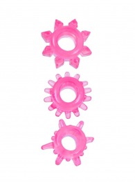 Комплект из трех розовых эрекционных колец - Erowoman-Eroman - в Березниках купить с доставкой