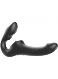 Черный безремневой страпон с 3 моторами - Ibiza - купить с доставкой в Березниках