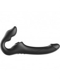 Черный безремневой страпон с 3 моторами - Ibiza - купить с доставкой в Березниках