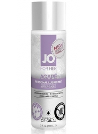 Лубрикант на водной основе для женщин JO AGAPE LUBRICANT ORIGINAL - 60 мл. - System JO - купить с доставкой в Березниках