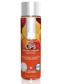 Лубрикант на водной основе с ароматом персика JO Flavored Peachy Lips - 120 мл. - System JO - купить с доставкой в Березниках