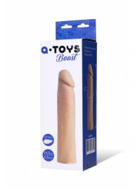 Реалистичная насадка с ярко выраженной головкой - 16,5 см. - A-toys - в Березниках купить с доставкой