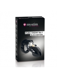 Пояс верности с электростимуляцией Mystim Pubic Enemy No1 Black Edition - MyStim - купить с доставкой в Березниках