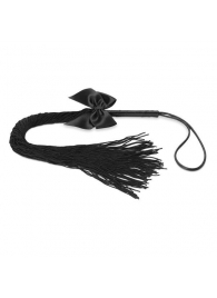 Чёрная плётка Lilly Whip Bijoux - Bijoux Indiscrets - купить с доставкой в Березниках