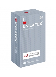 Презервативы с точками Unilatex Dotted - 12 шт. + 3 шт. в подарок - Unilatex - купить с доставкой в Березниках