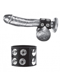 Ремень на член и мошонку 1.5  Cock Ring With Ball Strap - BlueLine - купить с доставкой в Березниках