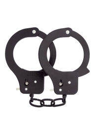 Чёрные наручники из листового металла BONDX METAL CUFFS BLACK - Dream Toys - купить с доставкой в Березниках