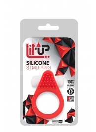 Красное эрекционное кольцо LIT-UP SILICONE STIMU RING 1 RED - Dream Toys - в Березниках купить с доставкой