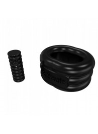 Чёрное эрекционное виброкольцо Stretch - Bathmate - в Березниках купить с доставкой