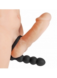 Насадка для двойного проникновения Double Fun Cock Ring with Double Penetration Vibe - XR Brands - в Березниках купить с доставкой