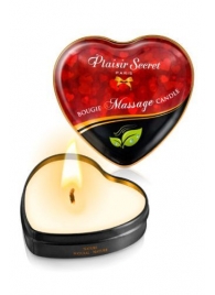 Массажная свеча с нейтральным ароматом Bougie Massage Candle - 35 мл. - Plaisir Secret - купить с доставкой в Березниках