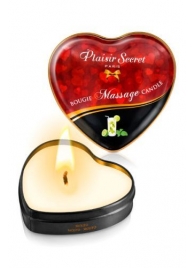 Массажная свеча с ароматом мохито Bougie Massage Candle - 35 мл. - Plaisir Secret - купить с доставкой в Березниках