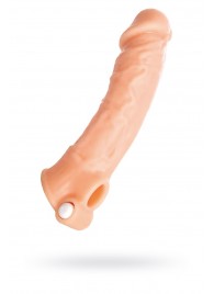 Удлиняющая насадка на пенис с вибрацией - 18,5 см. - ToyFa - в Березниках купить с доставкой