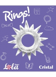 Прозрачное эрекционное кольцо Rings Cristal - Lola Games - в Березниках купить с доставкой