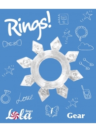 Прозрачное эрекционное кольцо Rings Gear - Lola Games - в Березниках купить с доставкой