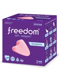 Женские гигиенические тампоны без веревочки FREEDOM normal - 3 шт. - Freedom - купить с доставкой в Березниках