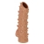 Телесная насадка с шипами и открытой головкой Nude Sleeve M - 12 см. - KOKOS - в Березниках купить с доставкой