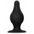 Черная анальная втулка Spade M - 10 см. - Erotist Adult Toys
