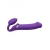Фиолетовый безремневой вибрострапон Silicone Bendable Strap-On - size XL - Strap-on-me - купить с доставкой в Березниках