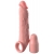Телесная насадка-удлинитель 2 Inch Silicone X-tension with Strap - 20,3 см. - Pipedream - в Березниках купить с доставкой
