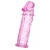 Розовая насадка фаллической формы - 12,5 см. - A-toys - в Березниках купить с доставкой