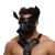 Черная кожаная маска «Собака» - Crazy Handmade - купить с доставкой в Березниках