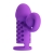 Фиолетовая вибронасадка с клиторальным отростком Harden - Baile - в Березниках купить с доставкой