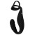 Черное эрекционное кольцо со стимуляцией промежности и анальной пробкой Cock Ring with RC Prostate Plug - Orion - в Березниках купить с доставкой
