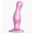 Розовая насадка Strap-On-Me Dildo Plug Curvy size M - Strap-on-me - купить с доставкой в Березниках