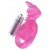 Розовая вибронасадка со стимулятор клитора   Язычок - Toyfa Basic - в Березниках купить с доставкой