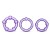 Набор из 3 фиолетовых эрекционных колец Stay Hard Beaded Cockrings - Blush Novelties - в Березниках купить с доставкой
