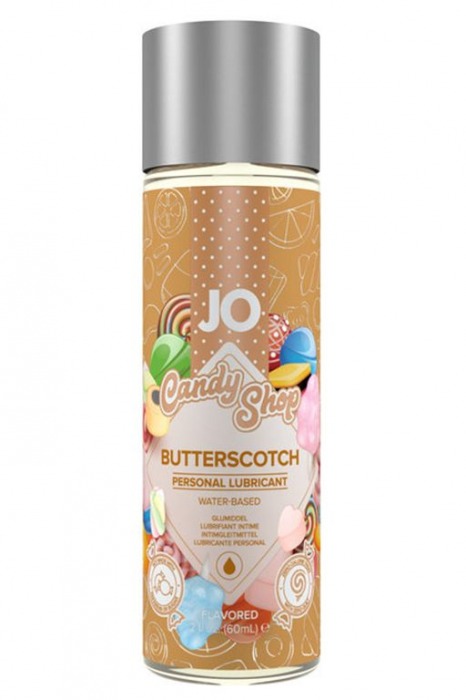 Смазка на водной основе Candy Shop Butterscotch с ароматом ирисок - 60 мл. - System JO - купить с доставкой в Березниках