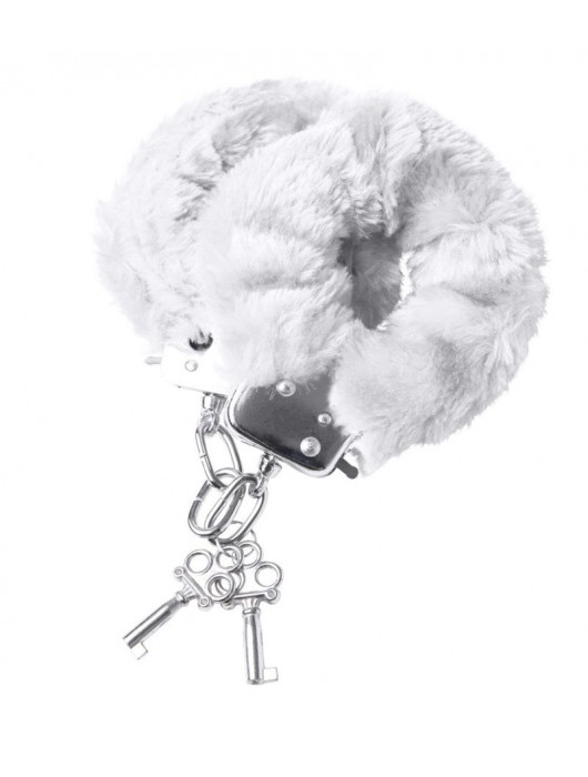 Наручники с белой меховой опушкой - ToyFa - купить с доставкой в Березниках