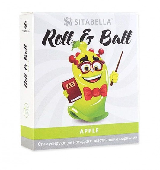 Стимулирующий презерватив-насадка Roll   Ball Apple - Sitabella - купить с доставкой в Березниках