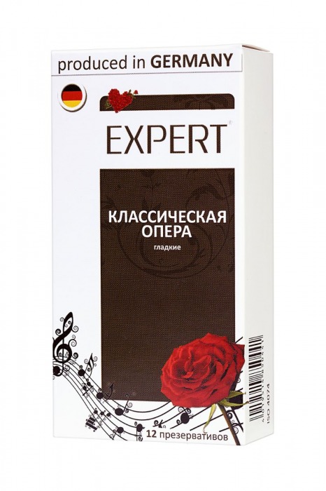 Гладкие презервативы Expert  Классическая опера  - 12 шт. - Expert - купить с доставкой в Березниках