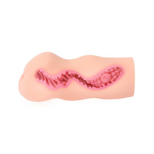 Телесный мастурбатор-вагина с двойным слоем - KOKOS - в Березниках купить с доставкой