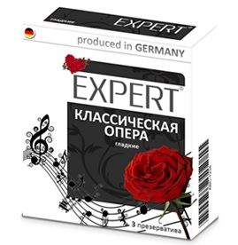 Гладкие презервативы Expert  Классическая опера  - 3 шт. - Expert - купить с доставкой в Березниках