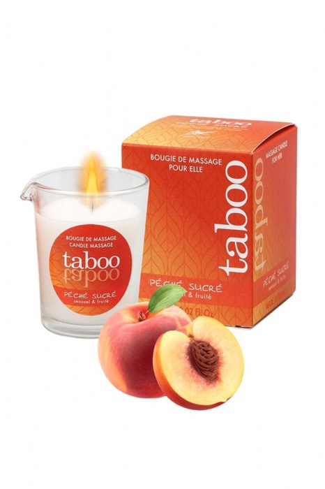 Массажное аромамасло с афродизиаками для женщин RUF Taboo Peche sucre - 60 гр. - RUF - купить с доставкой в Березниках