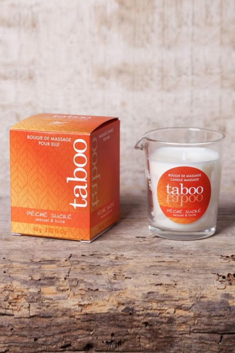 Массажное аромамасло с афродизиаками для женщин RUF Taboo Peche sucre - 60 гр. - RUF - купить с доставкой в Березниках