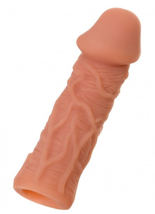 Телесная реалистичная насадка KOKOS Extreme Sleeve 05 с дополнительной стимуляцией - 12,7 см. - KOKOS - в Березниках купить с доставкой