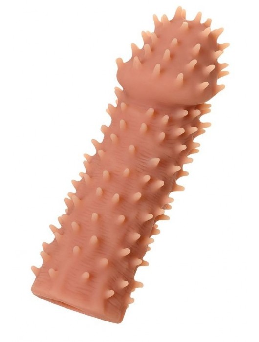 Телесная реалистичная насадка KOKOS Extreme Sleeve 07 с дополнительной стимуляцией - 12,7 см. - KOKOS - в Березниках купить с доставкой