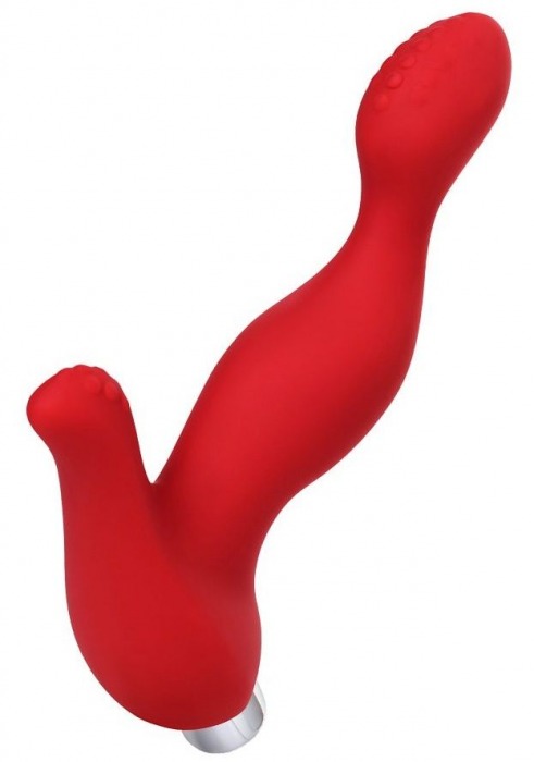 Красный силиконовый вибростимулятор простаты Proman - 12,5 см. - ToyFa - в Березниках купить с доставкой