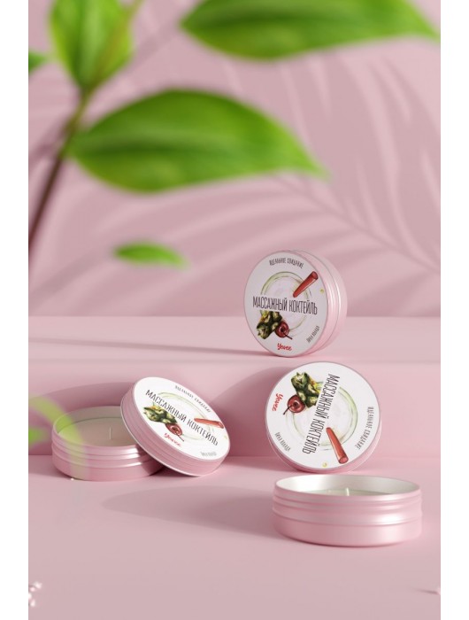 Массажная свеча «Массажный коктейль» с ароматом пина колады - 30 мл. - ToyFa - купить с доставкой в Березниках