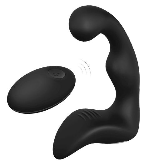 Черный вибромассажер простаты REMOTE BOOTY PLEASER - Dream Toys - в Березниках купить с доставкой