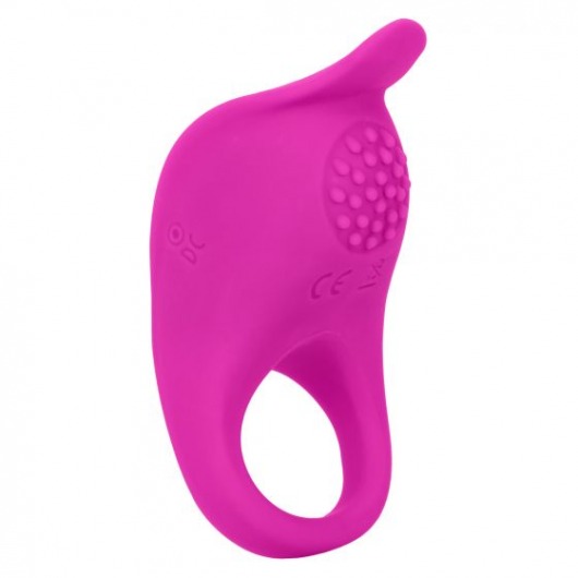 Ярко-розовое эрекционное виброкольцо Silicone Rechargeable Teasing Enhancer - California Exotic Novelties - в Березниках купить с доставкой