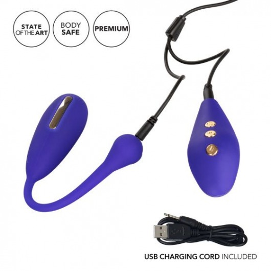 Фиолетовый шарик с электростимуляцией и вибрацией Intimate E-Stimulator Remote Kegel Exerciser - California Exotic Novelties - купить с доставкой в Березниках