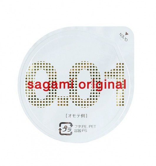 Супертонкий презерватив Sagami Original 0.01 - 1 шт. - Sagami - купить с доставкой в Березниках