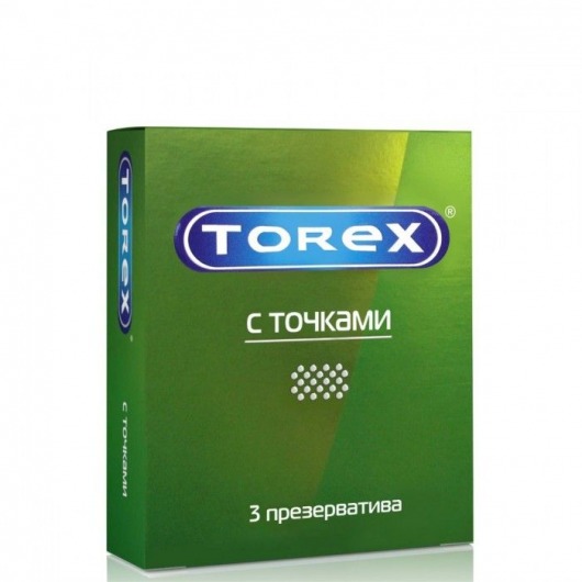 Текстурированные презервативы Torex  С точками  - 3 шт. - Torex - купить с доставкой в Березниках