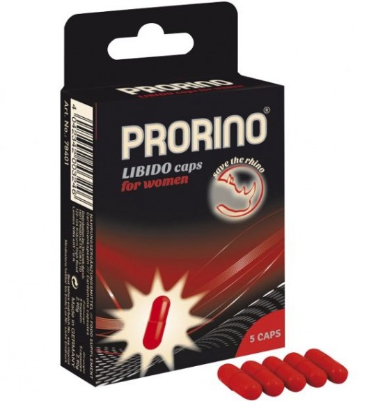 БАД для женщин ero black line PRORINO Libido Caps - 5 капсул - Ero - купить с доставкой в Березниках