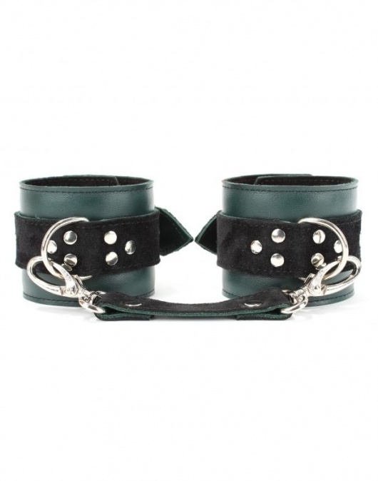 Изумрудные наручники Ladys Arsenal на карабинах - БДСМ Арсенал - купить с доставкой в Березниках